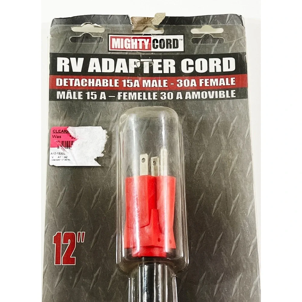 Valterra Mighty Cord A10-1530DVP Adapter Detachable 15A Male-30A Female